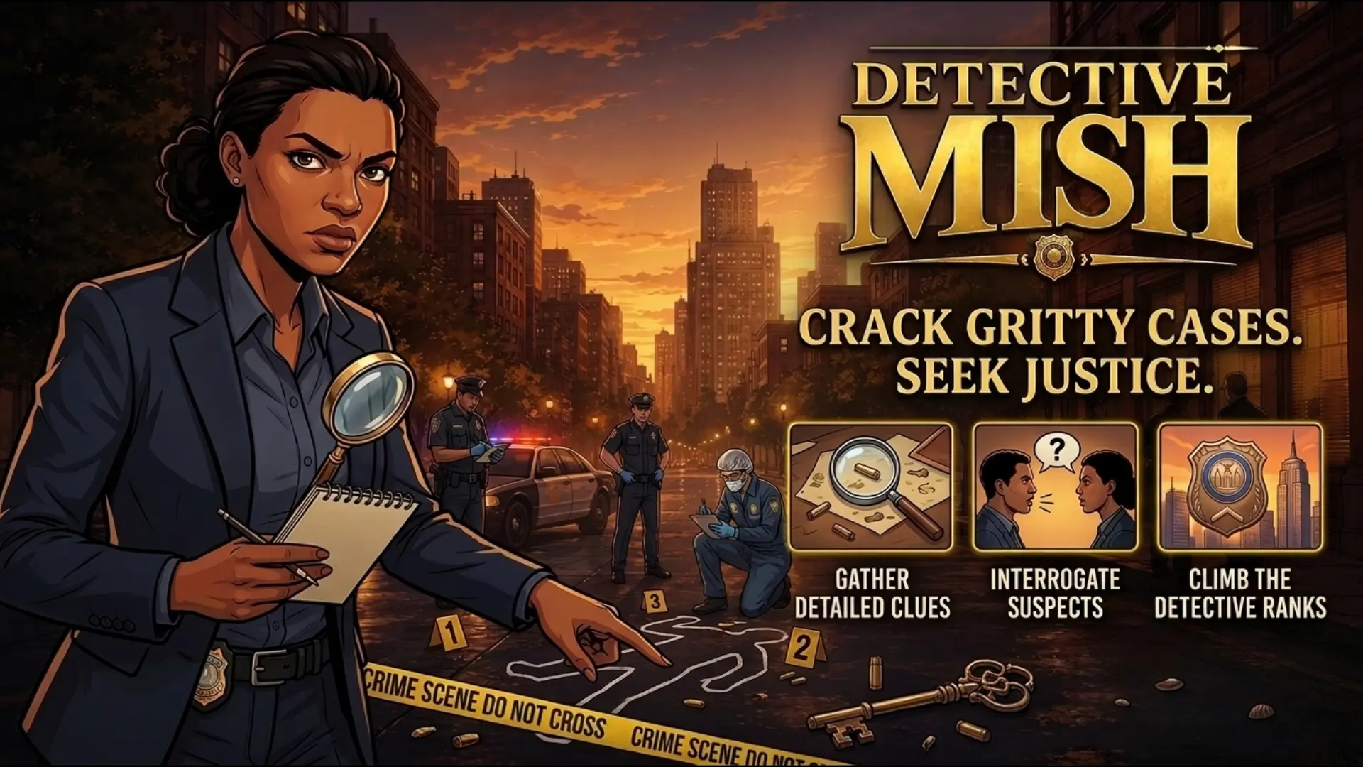 Detective Mish: Case Closed Official Banner